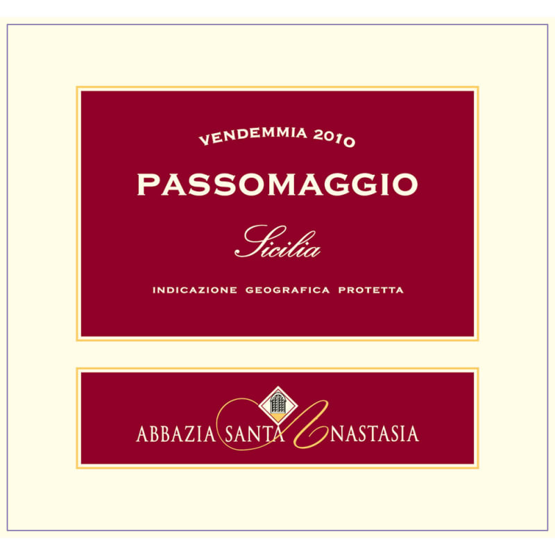 Santa Anastasia Passomaggio 2010 Front Label