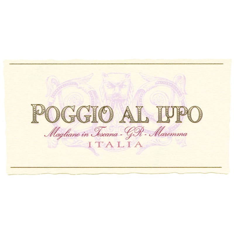 Tenuta Sette Ponti Poggio Al Lupo 2010 Front Label