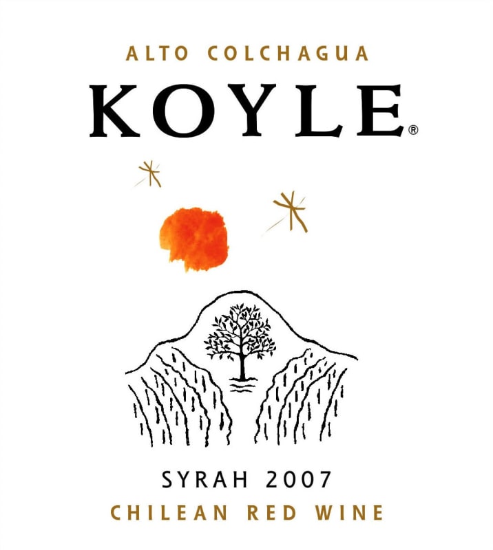 Koyle Syrah 2007 Front Label