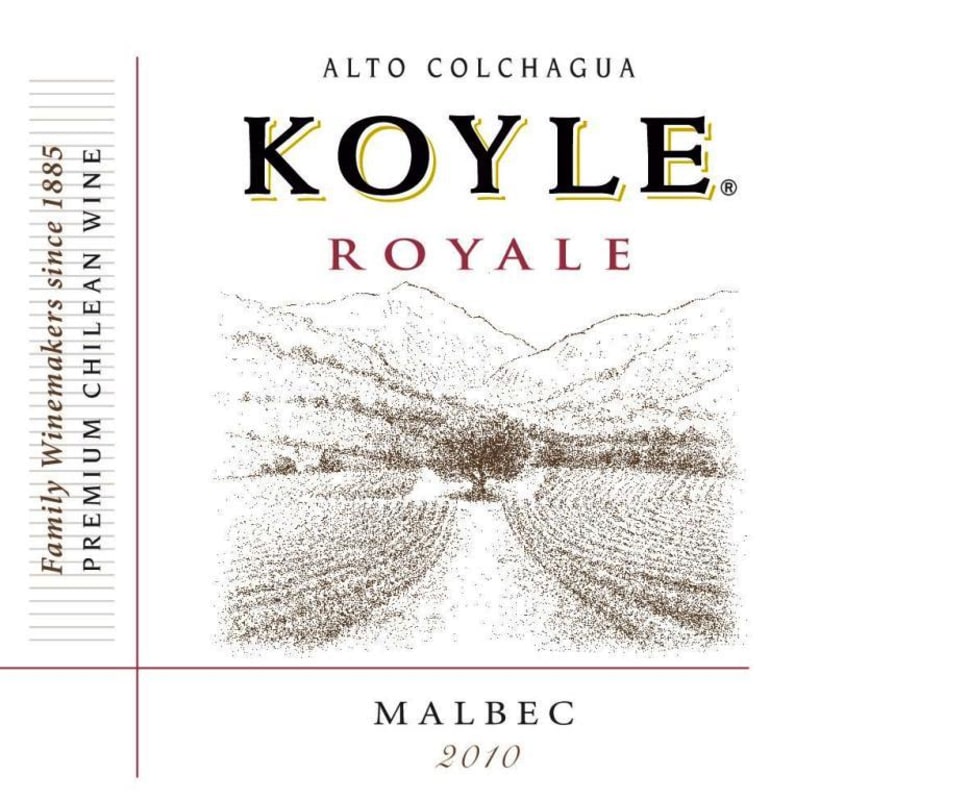 Koyle Royale Malbec 2010 Front Label
