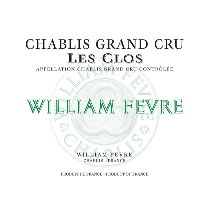 William Fevre Chablis Les Clos Grand Cru (1.5 Liter Magnum) 2012 Front Label