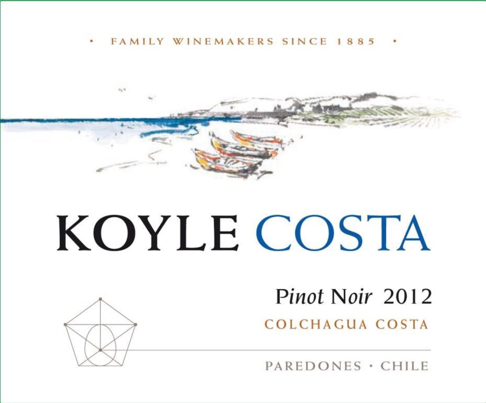 Koyle Costa Pinot Noir 2012 Front Label