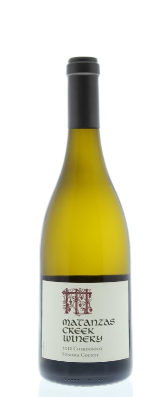 Matanzas Creek Sonoma County Chardonnay 2012 Front Bottle Shot