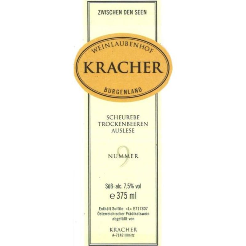 Kracher Trockenbeerenauslese Kollektion Scheurebe 2007 Front Label
