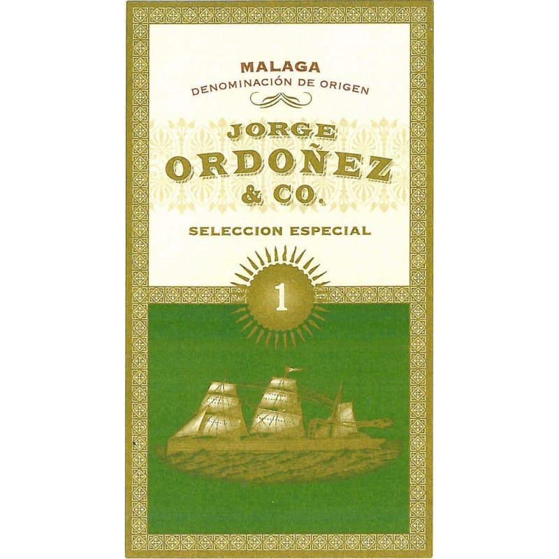 Bodegas Jorge Ordonez Malaga Number 1 Seleccion Especial (375ML half-bottle) 2012 Front Label