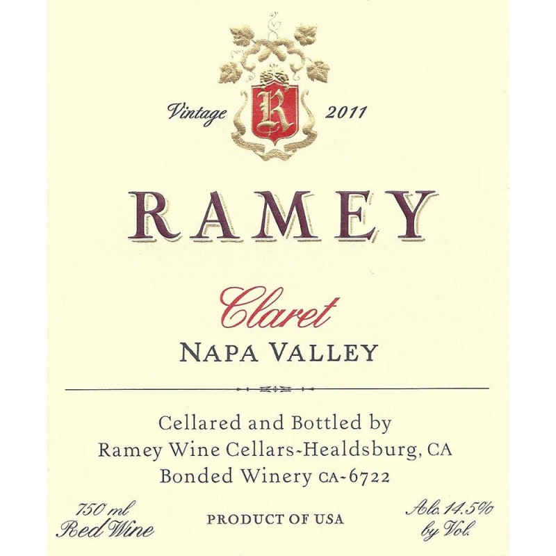 Ramey Napa Valley Claret 2011 Front Label