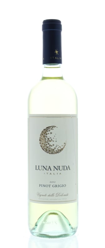 Luna Nuda Pinot Grigio 2012 Front Bottle Shot