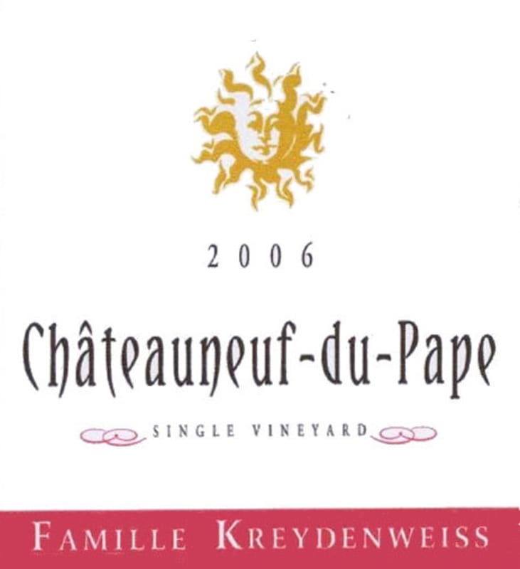 Marc Kreydenweiss Chateauneuf-du-Pape 2006 Front Label