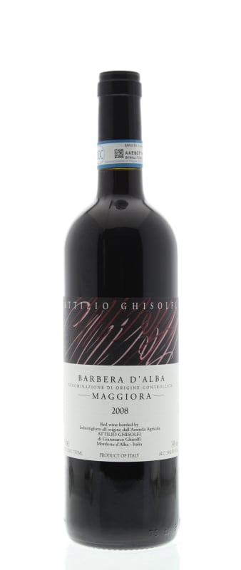 Attilio Ghisolfi Barbera d'Alba Maggiora 2008 Front Bottle Shot