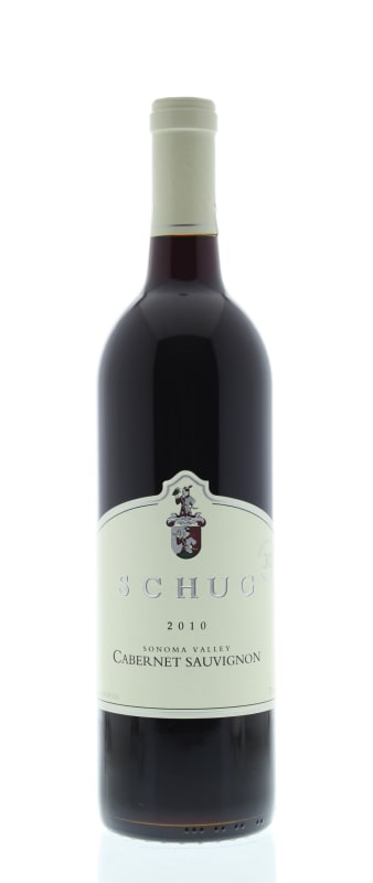 Schug Sonoma Valley Cabernet Sauvignon 2010 Front Bottle Shot