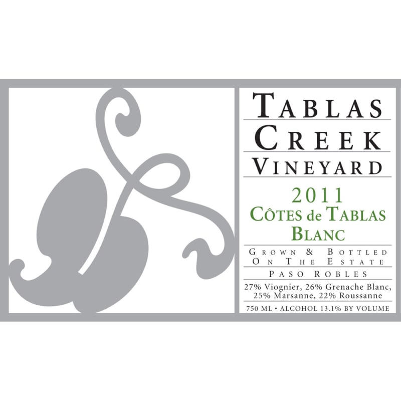Tablas Creek Cotes de Tablas Blanc 2011 Front Label