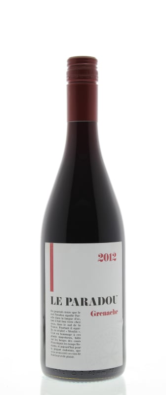Le Paradou Grenache 2012 Front Bottle Shot