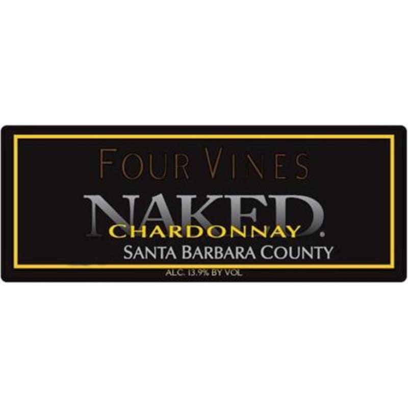 Four Vines Santa Barbara Naked Chardonnay 2012 Front Label