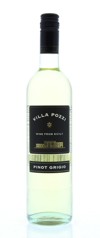 Villa Pozzi Pinot Grigio 2013 Front Bottle Shot