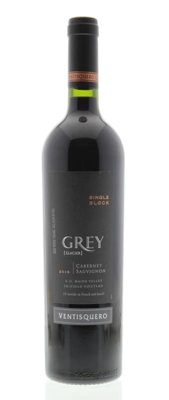 Vina Ventisquero Grey Single Block Vineyard Cabernet Sauvignon 2010 Front Bottle Shot