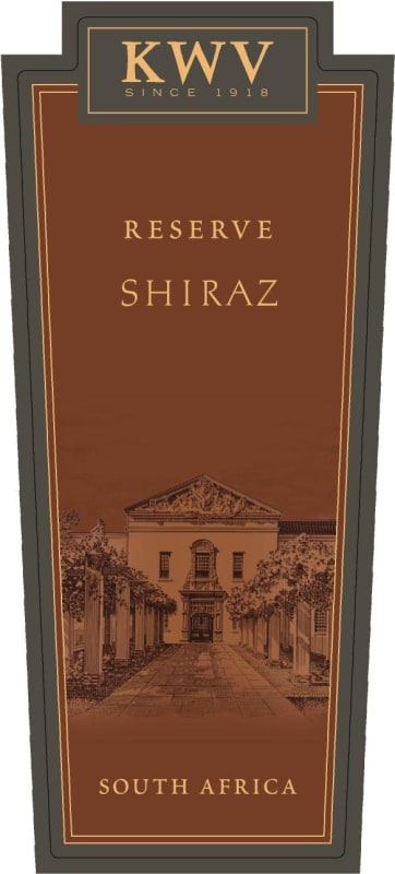 KWV Reserve Shiraz 2007 Front Label