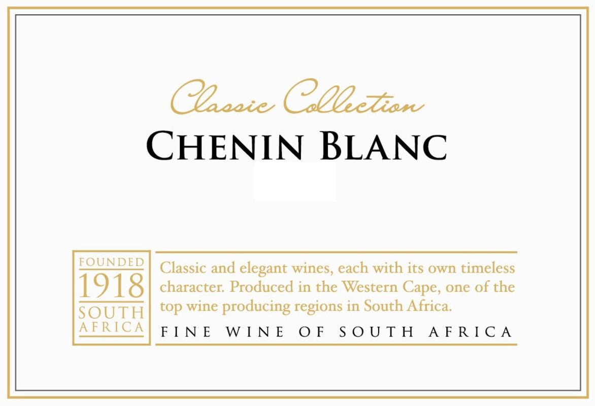KWV Classic Collection Chenin Blanc 2015 Front Label