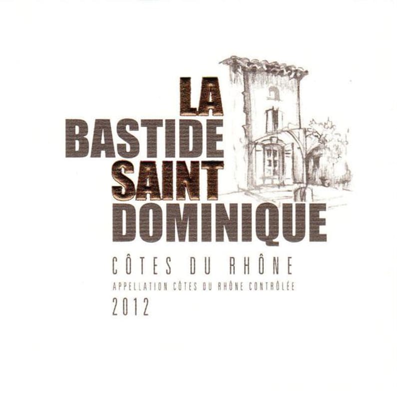 La Bastide Saint Dominique Cotes du Rhone Blanc 2012 Front Label