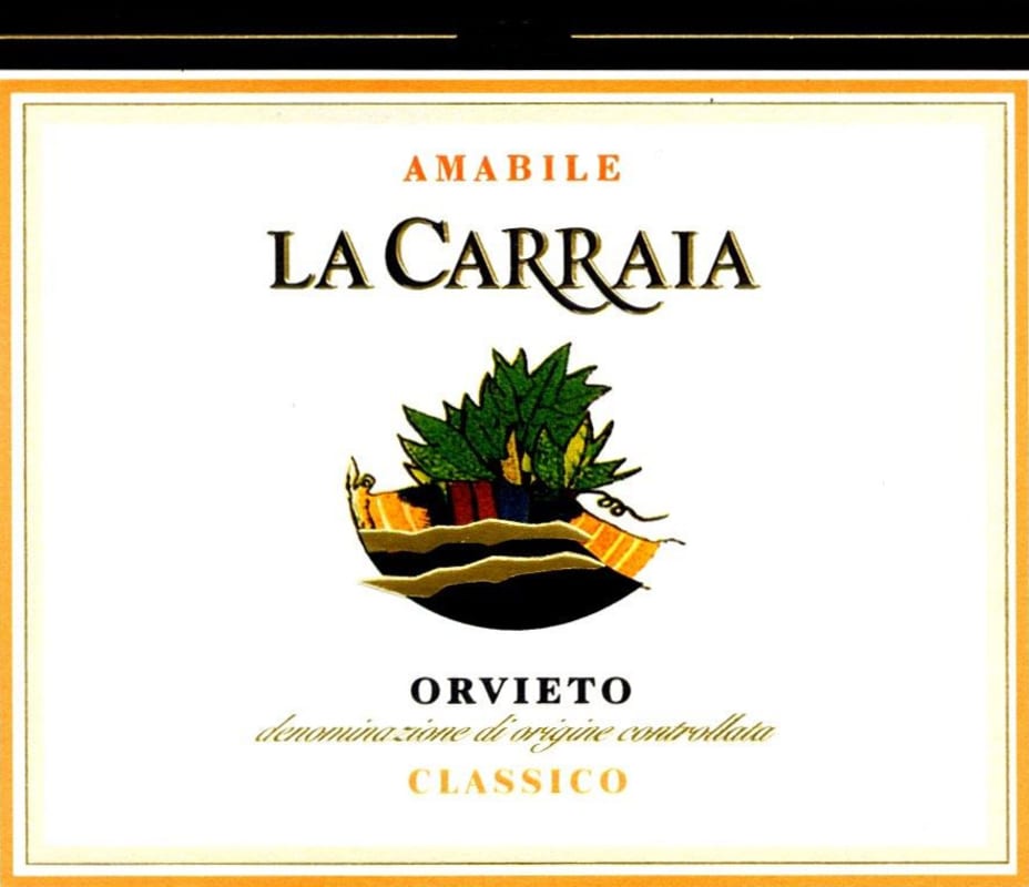 La Carraia Orvieto Classico Amabile 2015 Front Label