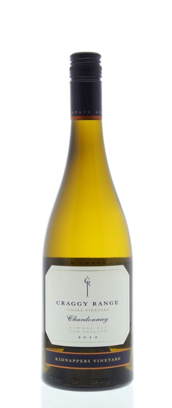 Craggy Range Winery Kidnappers Vineyard Chardonnay 2012 Front Bottle Shot