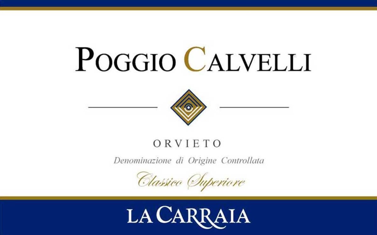 La Carraia Orvieto Classico Superiore Poggio Calvelli 2014 Front Label