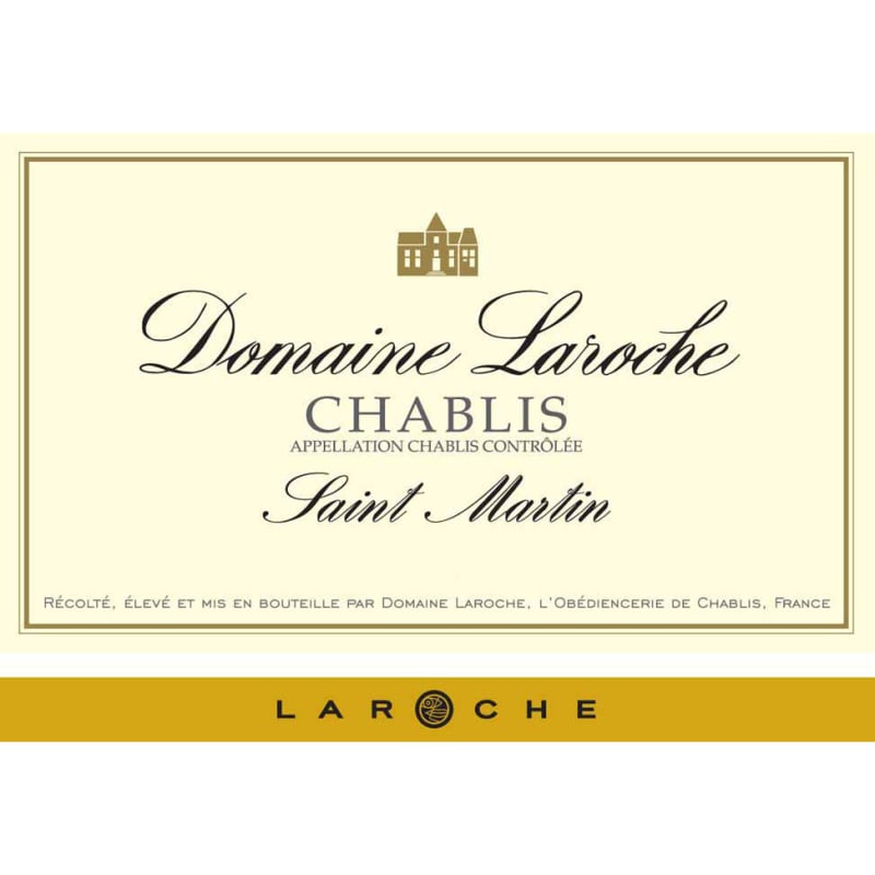 Domaine Laroche Chablis Saint Martin 2012 Front Label