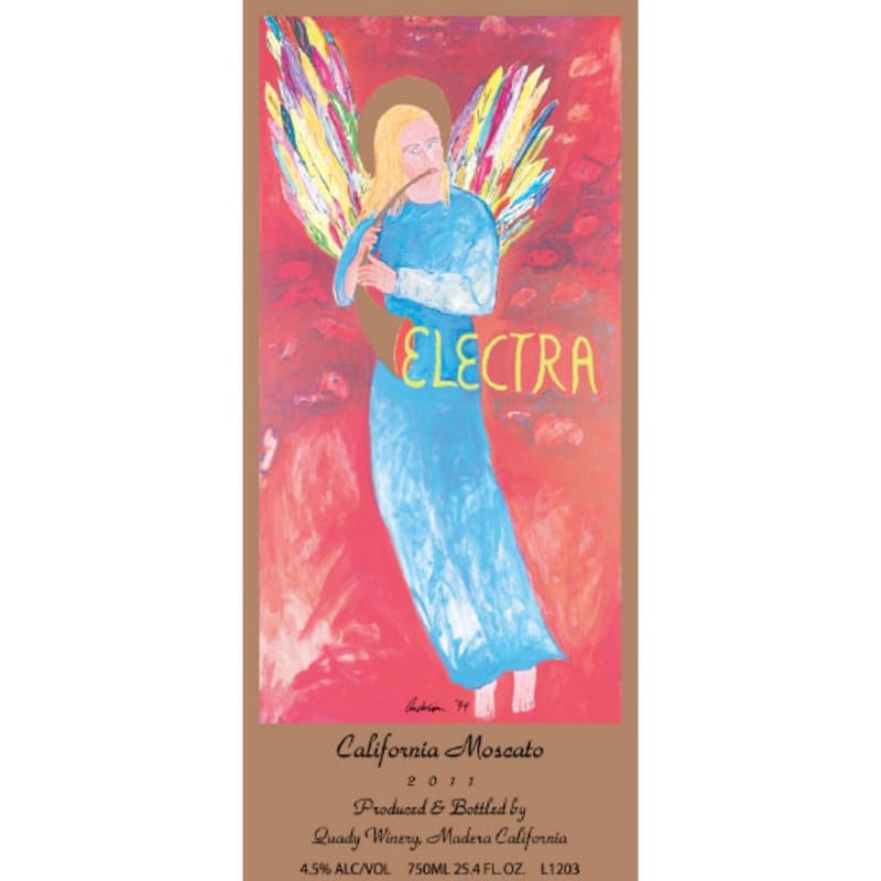 Quady Electra California Moscato (375ML half-bottle) 2011 Front Label