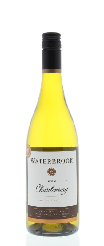 Waterbrook Chardonnay 2012 Front Bottle Shot
