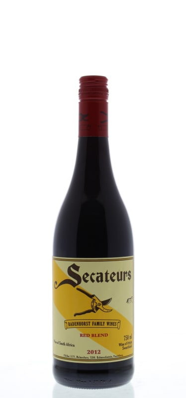 Badenhorst Secateurs Red Blend 2012 Front Bottle Shot