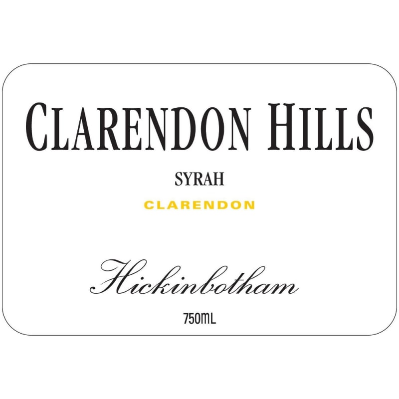 Clarendon Hills Hickinbotham Syrah 2007 Front Label