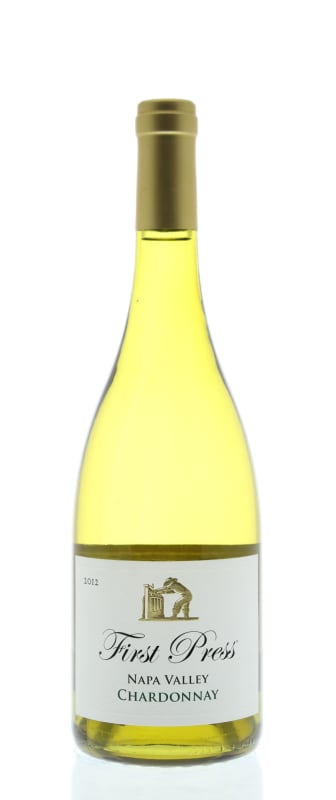 First Press Wine Cellars Napa Valley Chardonnay 2012 Front Bottle Shot