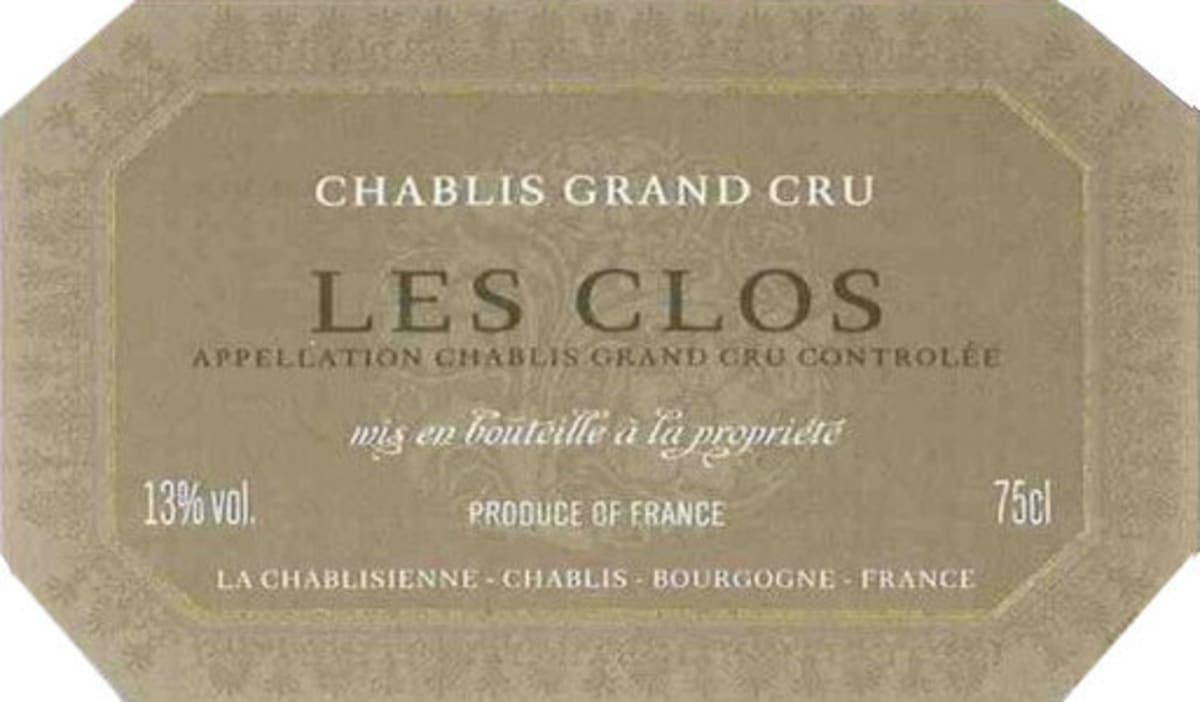 La Chablisienne Chablis Les Clos Grand Cru 2012 Front Label