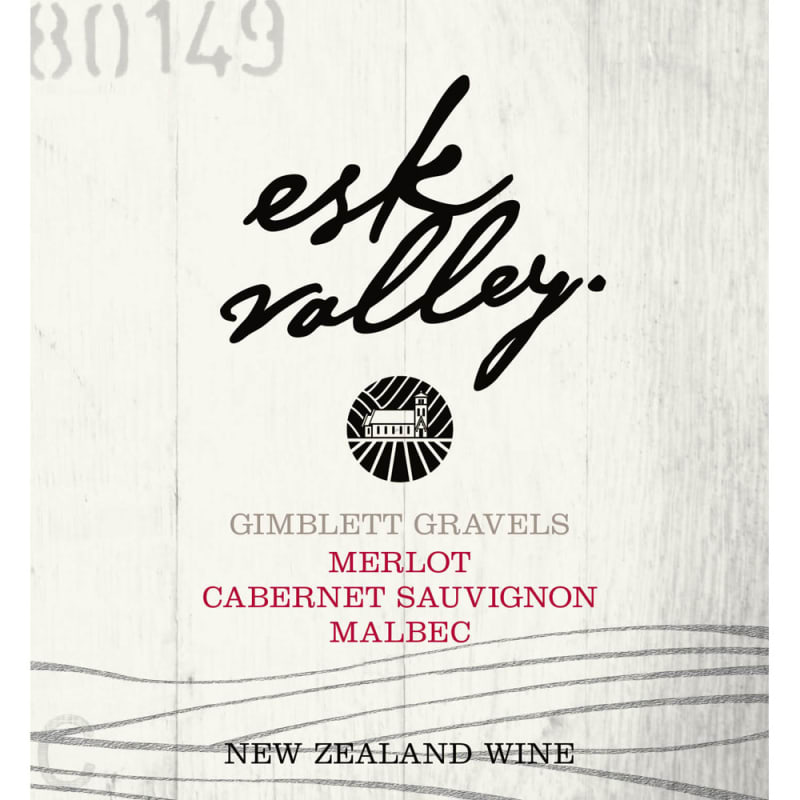 Esk Valley Gimblett Gravels Red Blend 2010 Front Label