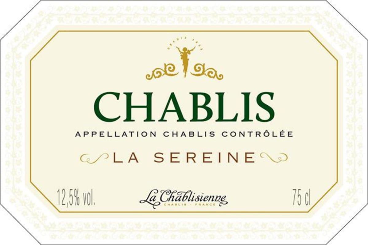 La Chablisienne Chablis La Sereine 2013 Front Label