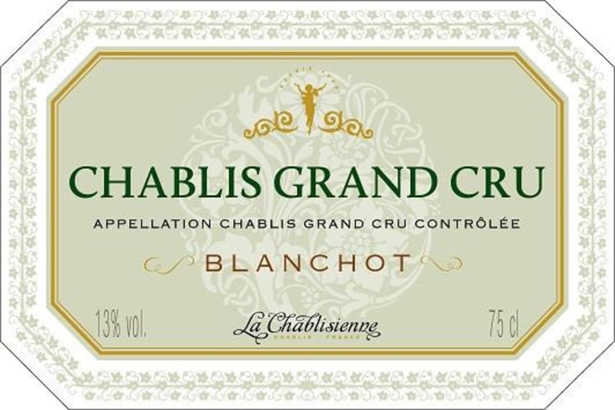 La Chablisienne Chablis Blanchot Grand Cru 2013 Front Label