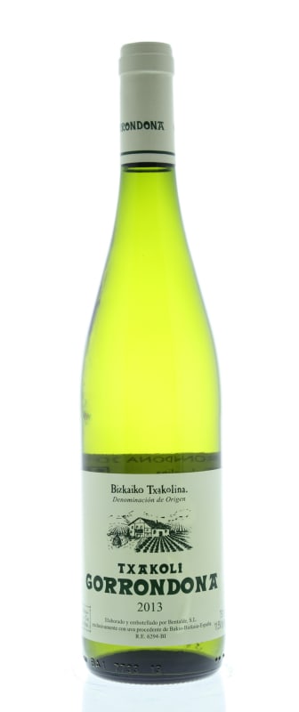 Doniene Gorrondona Txakolina 2013 Front Bottle Shot