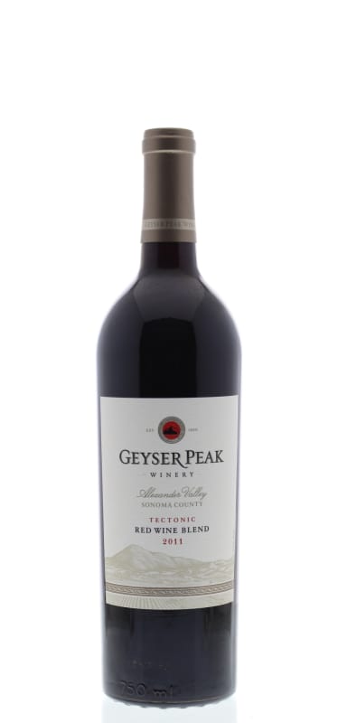 Geyser Peak Alexander Valley Tectonic Red Blend 2011 Front Bottle Shot