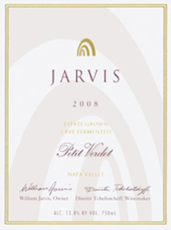 Jarvis Petit Verdot 2008 Front Label
