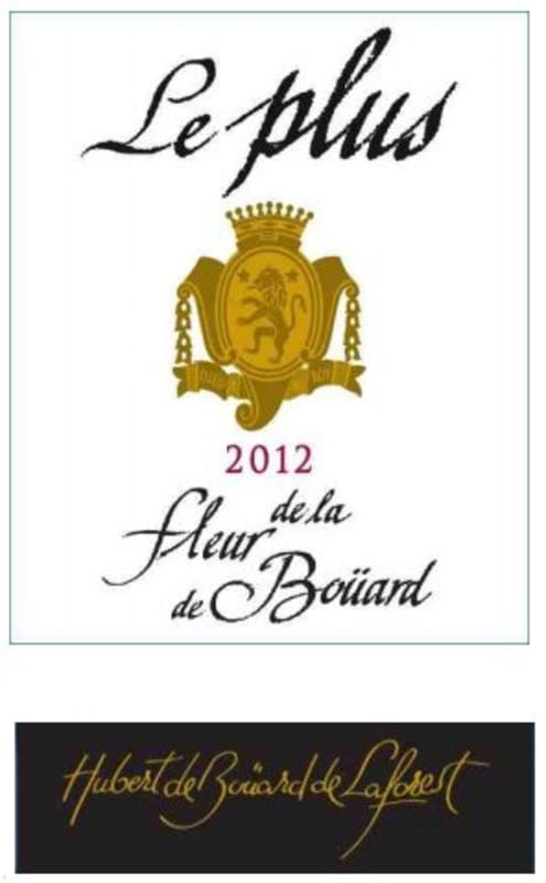 Chateau La Fleur de Bouard Le Plus de La Fleur de Bouard 2012 Front Label