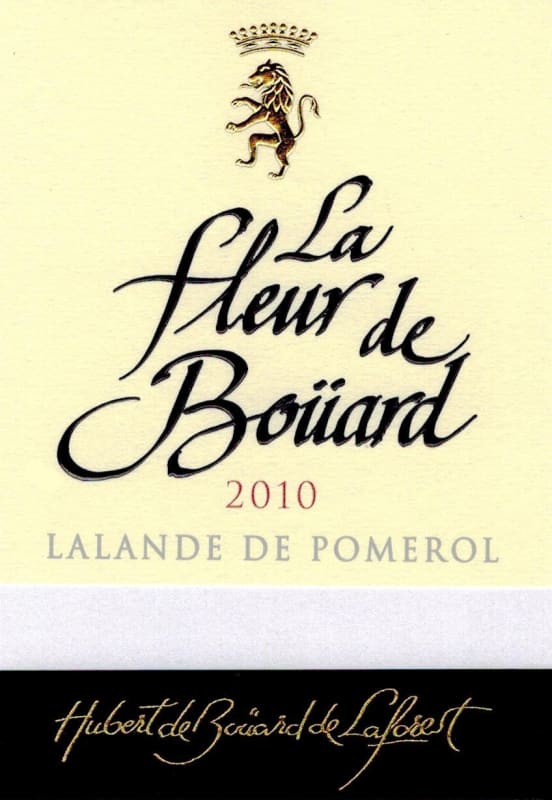 Chateau La Fleur de Bouard Lalande de Pomerol 2010 Front Label