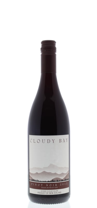 Cloudy Bay Pinot Noir 2012 Front Bottle Shot