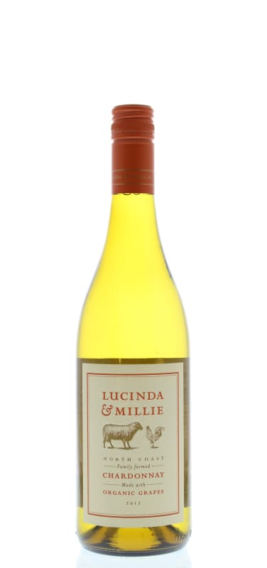 Lucinda & Millie Organic Chardonnay 2012 Front Bottle Shot
