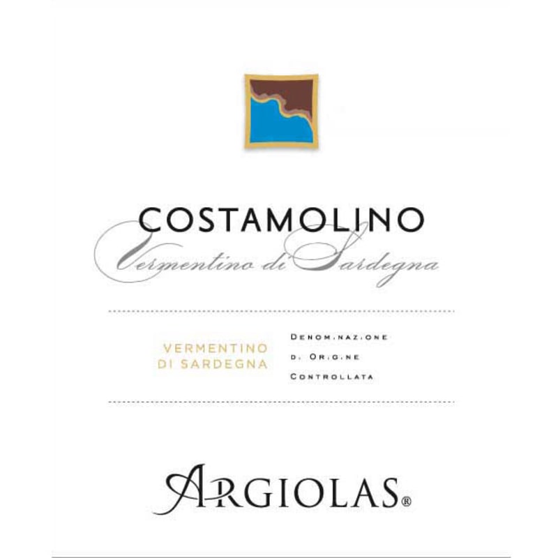 Argiolas Costamolino Vermentino 2013 Front Label
