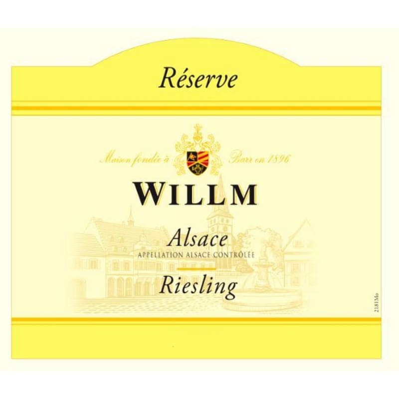 Willm Reserve Riesling (375ML half-bottle) 2012 Front Label