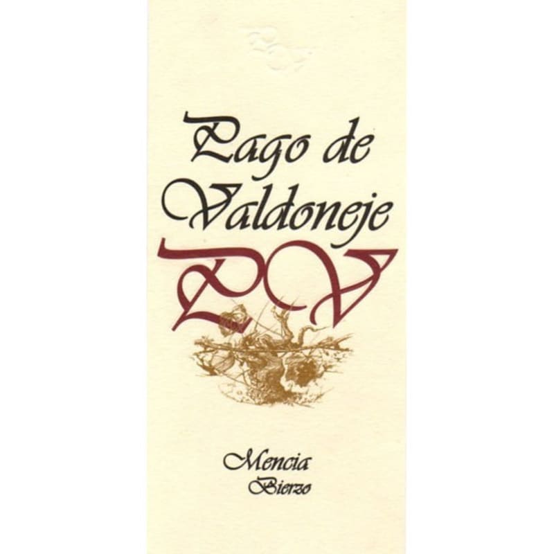 Vinos Valtuille Pago de Valdoneje Mencia 2012 Front Label
