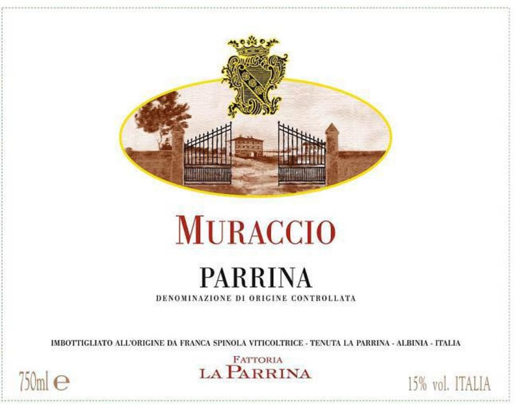 La Parrina Muraccio Parrina Rosso 2009 Front Label