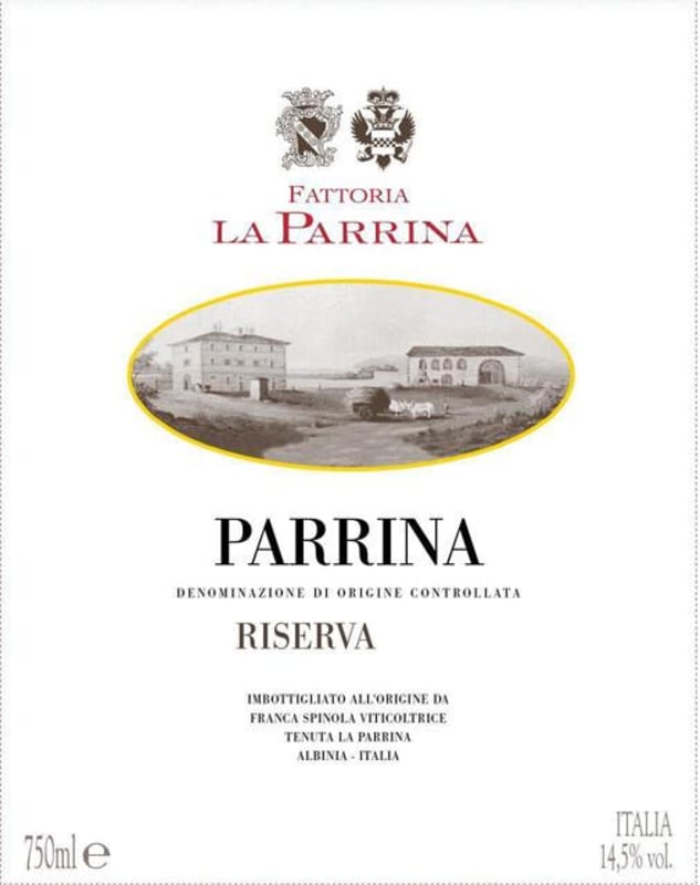 La Parrina Parrina Riserva 2007 Front Label