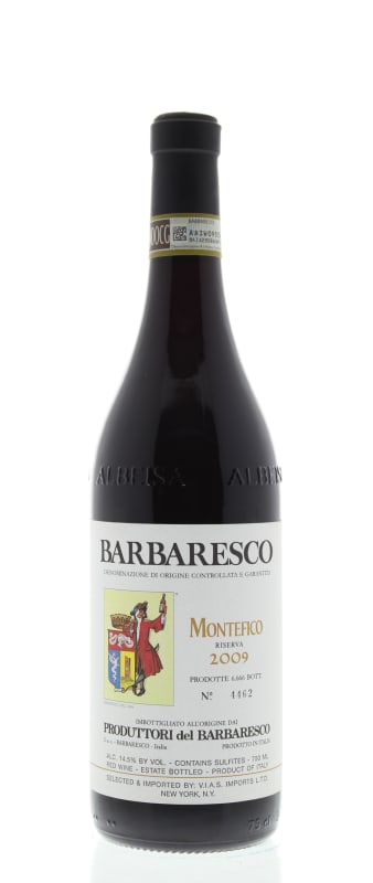 Produttori del Barbaresco Barbaresco Montefico 2009 Front Bottle Shot