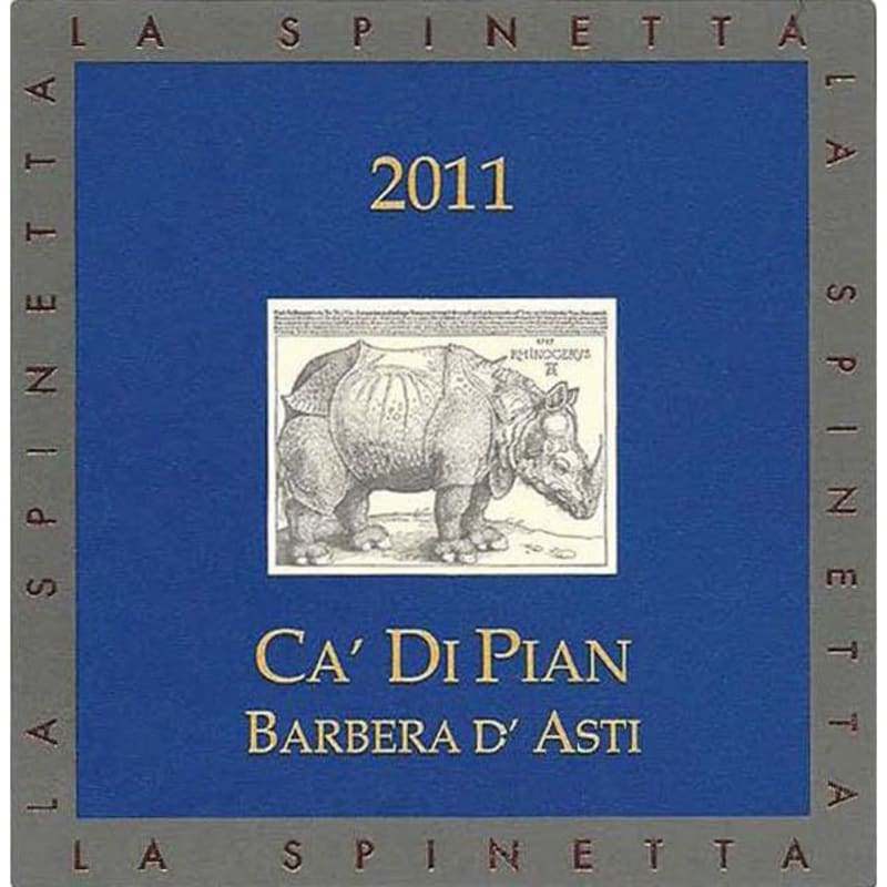 La Spinetta Barbera d'Asti Ca Di Pian (375ML half-bottle) 2011 Front Label