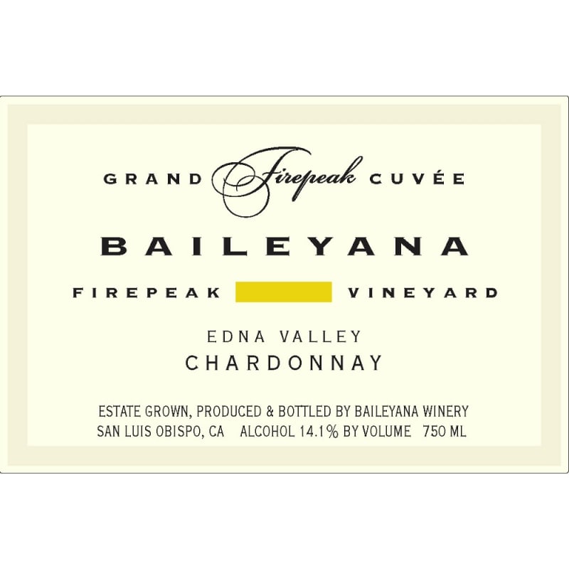 Baileyana Firepeak Chardonnay 2011 Front Label